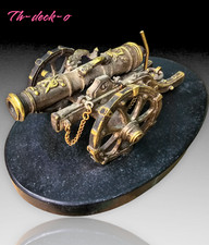 CANON MINIATURE BRONZE DORE ARGENTE FORMANT PRESSE PAPIER XIXÈME