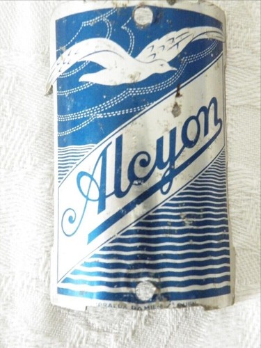 Plaque velo ancienne alcyon - de,