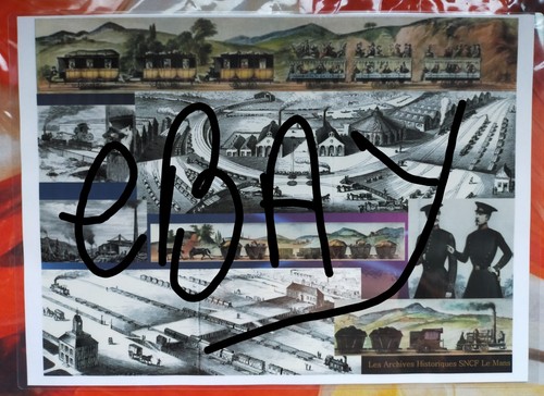 Affiche plastifiée sncf - plastifiée,