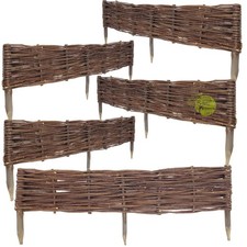 Palissade de jardin en osier