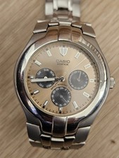Montre Casio Édifice EF-304 TRÈS BONNE ÉTAT 40mm Triple Date 