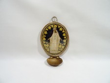 ANCIEN BENITIER NOTRE DAME D'AFRIQUE OBJET RELIGIEUX CHRISTIANISME RELIGIOUS