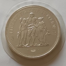 50 Francs Hercule 1980 FDC Argent -Rare Pièce De Collection 