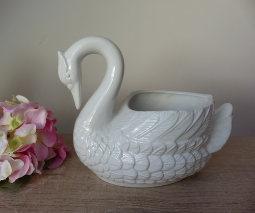Grand cache pot cygne - grand, cache‑pot