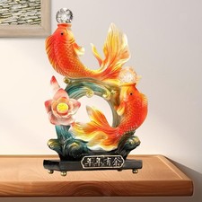 Statue de poisson chinois koi