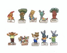 Série complète de 10 fèves