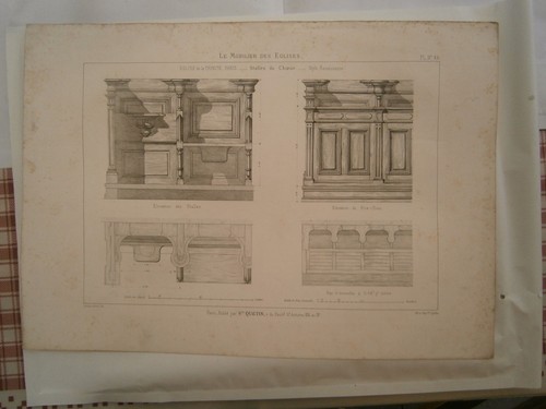 Planche gravure mobilier