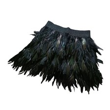 Jupe en plumes d'autruche Mini