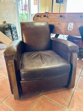 Fauteuil club cuir ART DECO