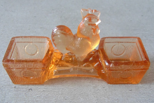 Saleron verre ambré décor - saleron,