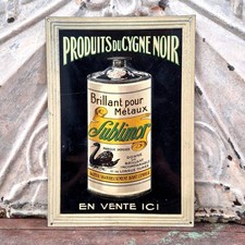 Ancienne Plaque pub « Sublimor – Produits du Cygne Noir »
