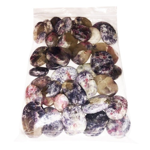 Pierres plates tourmaline rose - pierres,