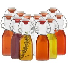 Lot de 12 Bouteilles en Verre Vide 100 ML avec Bouchon Mécanique Hermétique -...