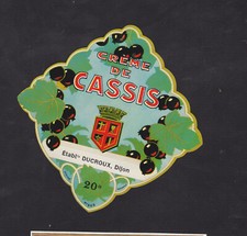 Ancienne étiquette  Alcool