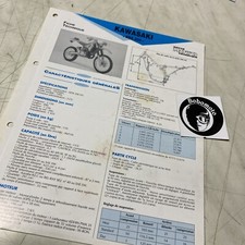 Kawasaki KDX200 DX200H 1995 KDX 200 Fiche technique moto ETAI