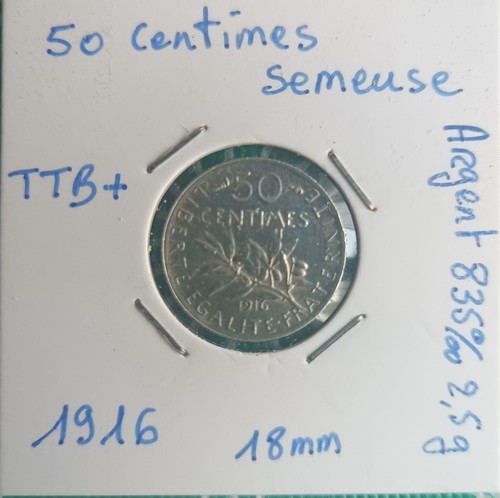 50 centimes semeuse - centimes,