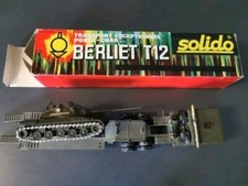 Solido 211 Bis Tracteur Berliet T12 Porte Char Avec Son Char (Voir Description) 