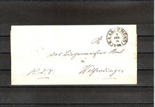 LETTRE ELSASS FRANCE 1874 OBLITERE USED CAHET FER A CHEVAL SAARGEMUND