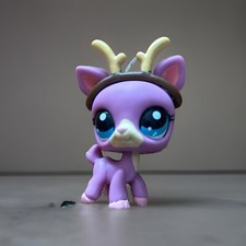 Figurine Littlest petshop Biche, Violette ￼# 1724