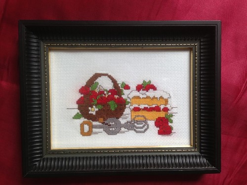 Strawberries counter cross - counter,