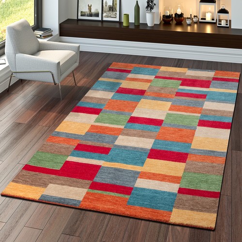 Tapis indien gabbeh fait main - indien,