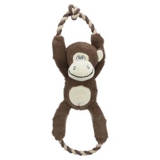Trixie Jouet Pour Chien Singe 40 Cm Avec Corde & Son, Robuste Pour Chiens