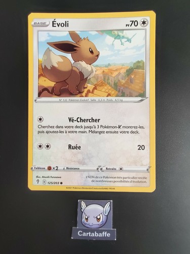 Carte pokémon evoli 125 203 - evoli, 125/203