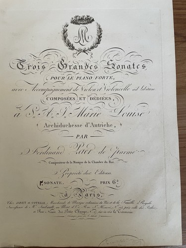 Paer ferdinand trois - trois, grandes