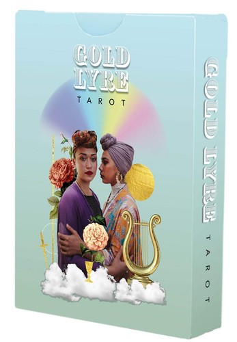 Gold lyre tarot - lyre,