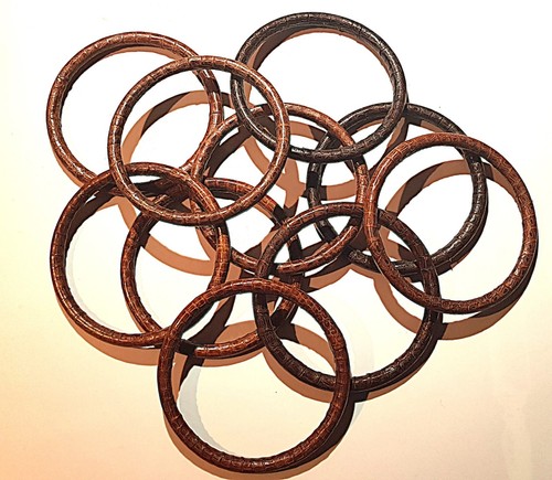 Bracelet jonc peau de - peau,