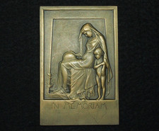 MEDAILLE PLAQUE BRONZE de