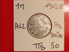 Allemagne 1 Mark 1902 E