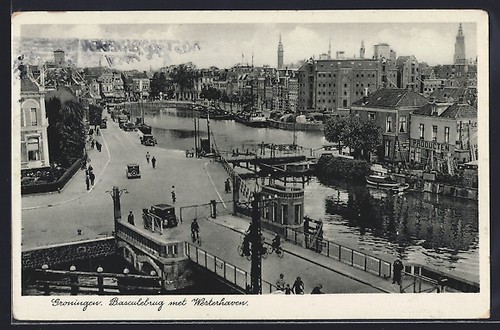 Carte postale groningen pont - carte,