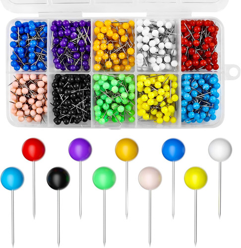 800 colored map pins 10 - 800,