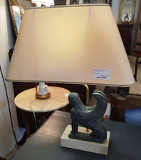 LAMPE SPHINX LE DAUPHIN Bronze