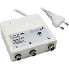 Amplificateur Intérieur FM/UHF 2 sorties Metronic 432176  - Gain réglable 30 dB