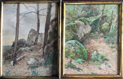 Tableau aquarelles abel - tableau, 2x