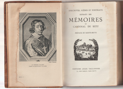 Mémoires cardinal retz - mémoires,