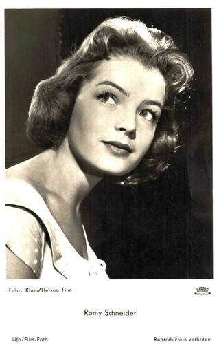 Romy schneider carte - romy, postale