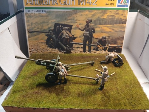 Diorama antitank gun - diorama,