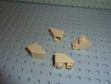 4 x LEGO Tan Slope Brick ref