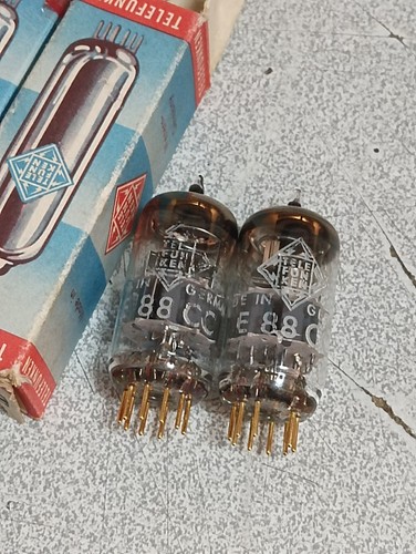 Pair e88cc matched - e88cc, telefunken