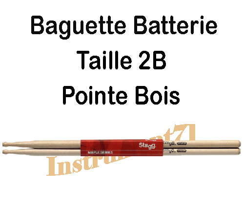 Paire baguettes batterie - de,