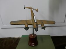 maquette en Zamac,avion avant guerre,L 18xH 22cm,socle bakelite