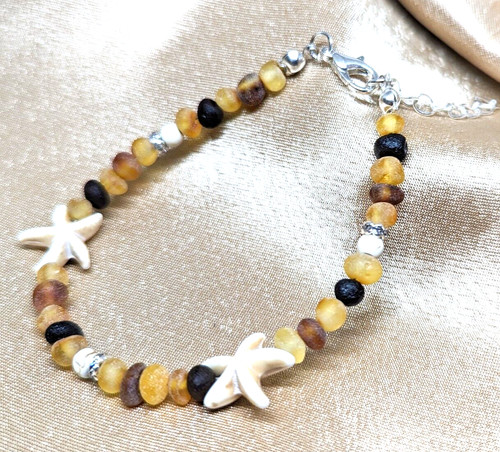 Bracelet ambre naturel - bracelet,