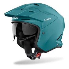 Casque Demijet Airoh Kombakt Ece2206 Vert Pétrole Mat Taille XS S M L XL XXL
