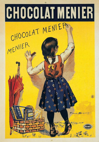 Chocolat menier girl affiche - menier,