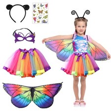 Deguisement Papillon FillePapillon Costume de Fée PapillonPapillon Ailes pour...