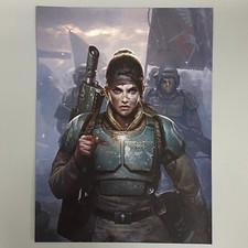 Affiche D'Art D'Honneur Cadian Minka Lesk De La Garde Impériale Warhammer 40,000