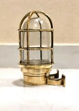 Applique murale extérieure marine en laiton massif | luminaire nautique vintage